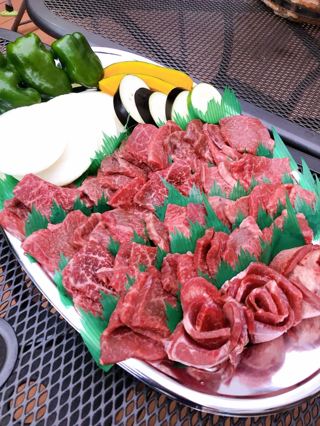 福岡・藤崎の貸切BBQ 肉の盛り合わせ